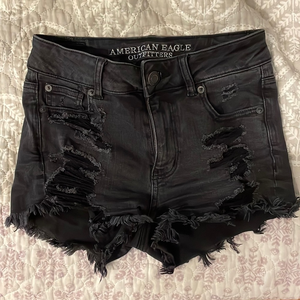 American eagle stretch denim shorts